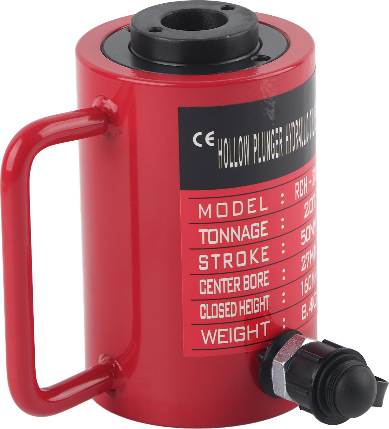 Hydraulický zdvíhací valec oddelený ultra tenký 20 ton dutý otvor priemyselný nástroj RCH?2050