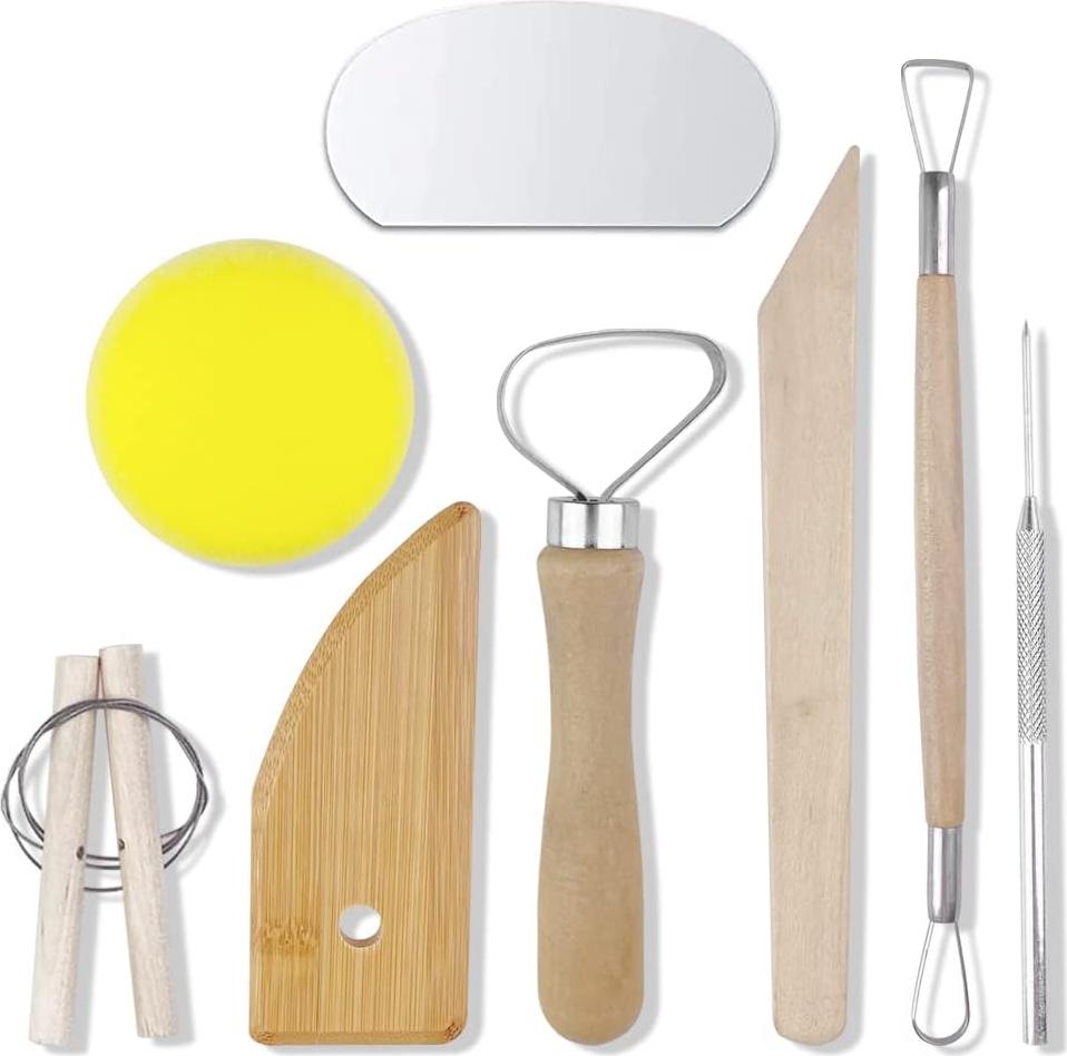 Markenlos Töpferwerkzeug - Töpferwerkzeugset - Modellierwerkzeug - Tonwerkzeug - Modellierset - Bildhauern - Töpfern - Modellierwerkzeuge - Tonwerkzeuge - Modellierwerkzeuge