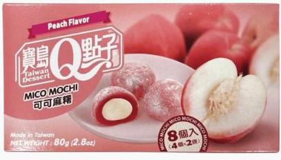 Taiwan Dessert Mochi TW Q Mico Mochi Peach 8er-Packung