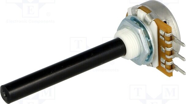 TNE 1x Potentiometer: 6mm 20% 1-Drehung 0,4W 22k ar THT Potentiometer 1 Umdrehung, _1GH_PC20BU-22K-LIN