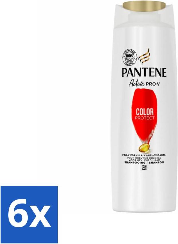Pantene - Shampoo - Color Protect Volume - Farberhaltung und Volumen - Für coloriertes Haar - 225 ml - Vorteilspack - 6 Stücke 872146