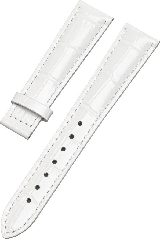 INF Retro remienok na hodinky z pravej kože pre Casio SHEEN-5010/5011/3023/5012 biely