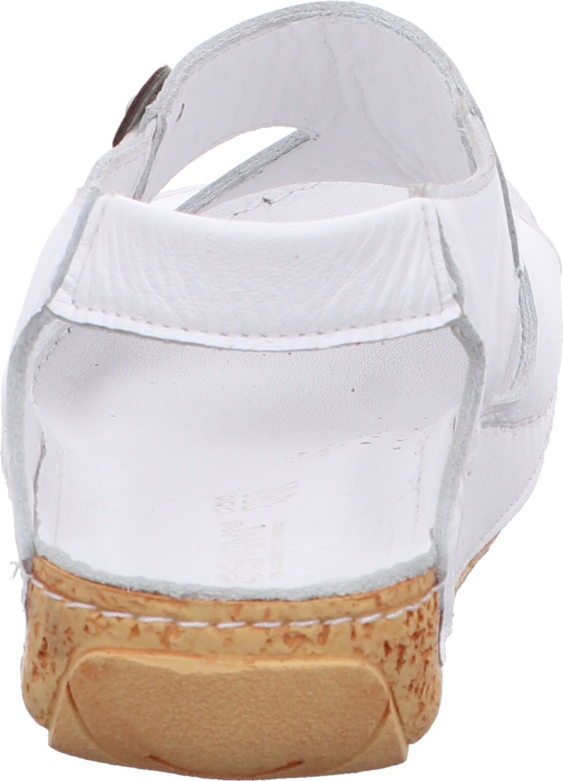 Gemini Damen Sandale Lederschuhe mit Elastikeinsatz 336069-02, Größe:40 EU, Farbe:Weiß 336069_02_130_40