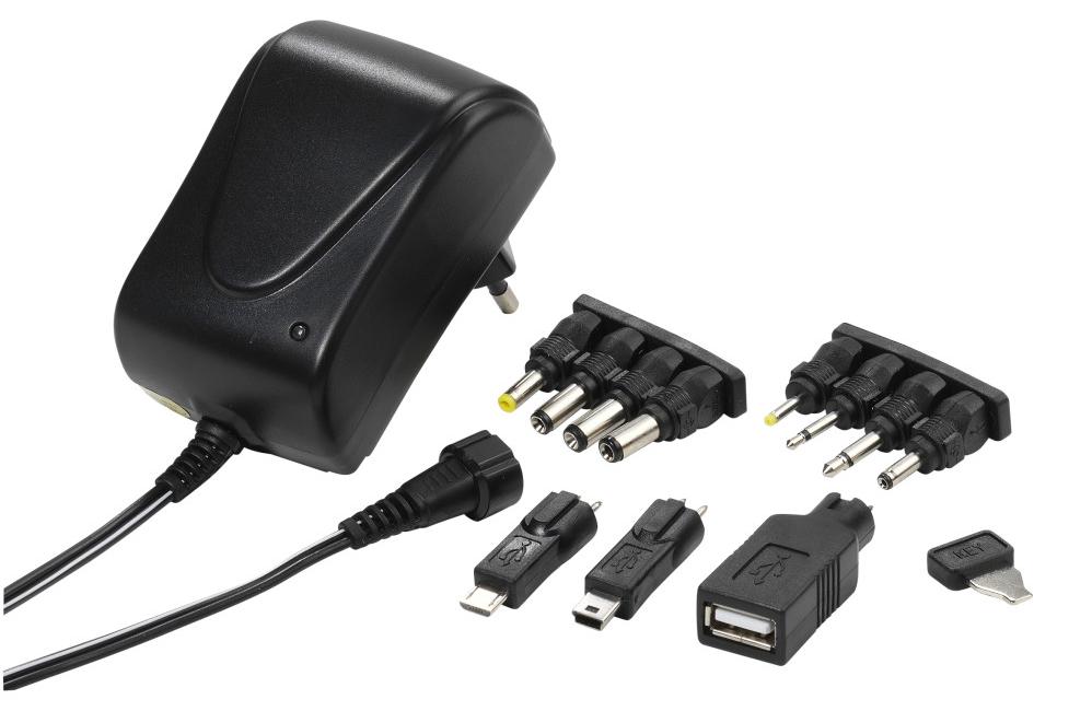 VIVANCO Netzteil für Elektronikgeräte, 3-12V, 2.100mA max. (42171)