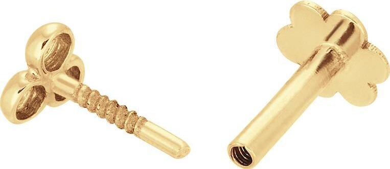 Jackie Gold Bar White Topaz Piercing JKP24.430 Ohrringe