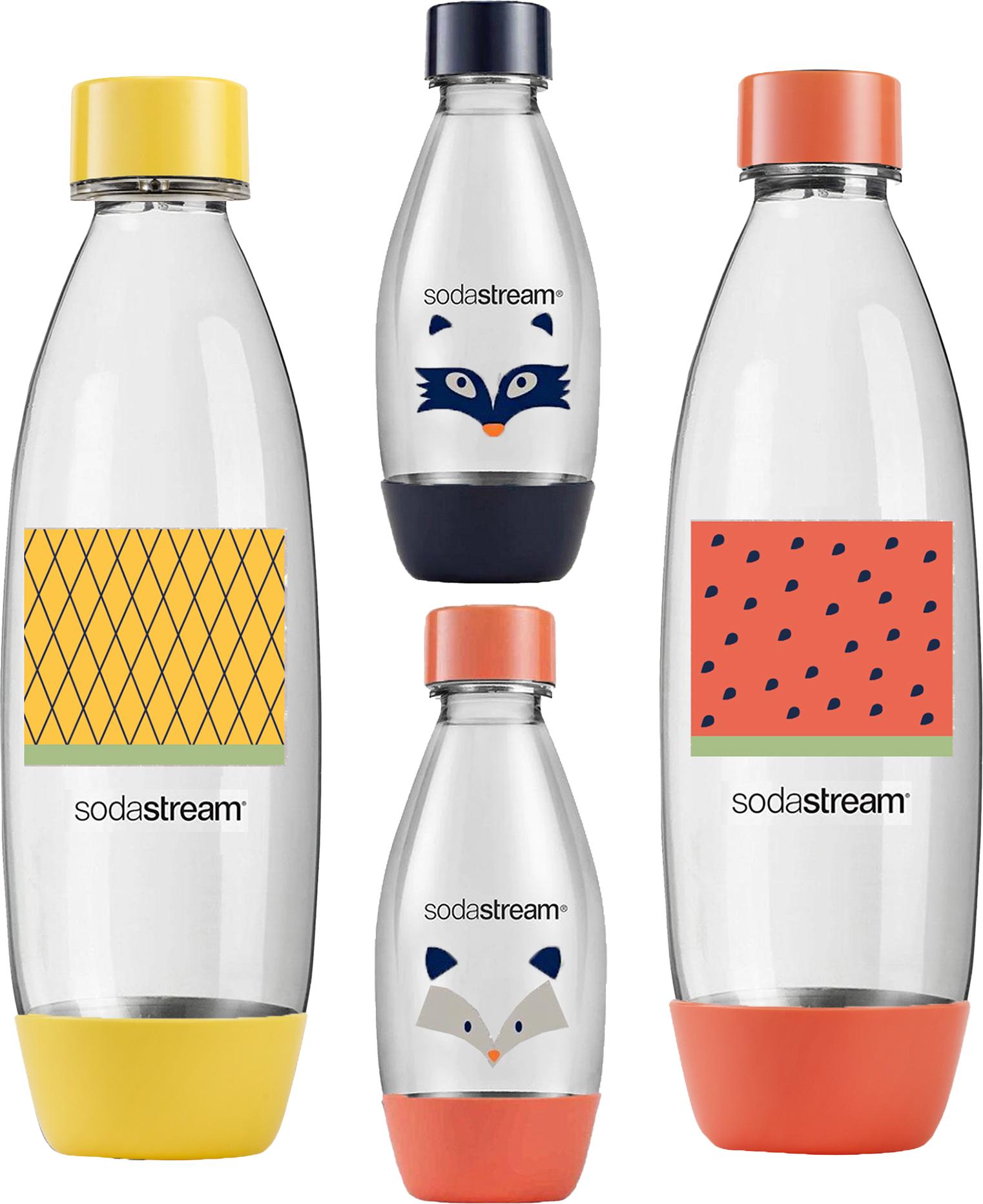 sada 4 fliaš pre bublinkovač do umývačky riadu SODASTREAM Fuse 2x1L 2x0,5L