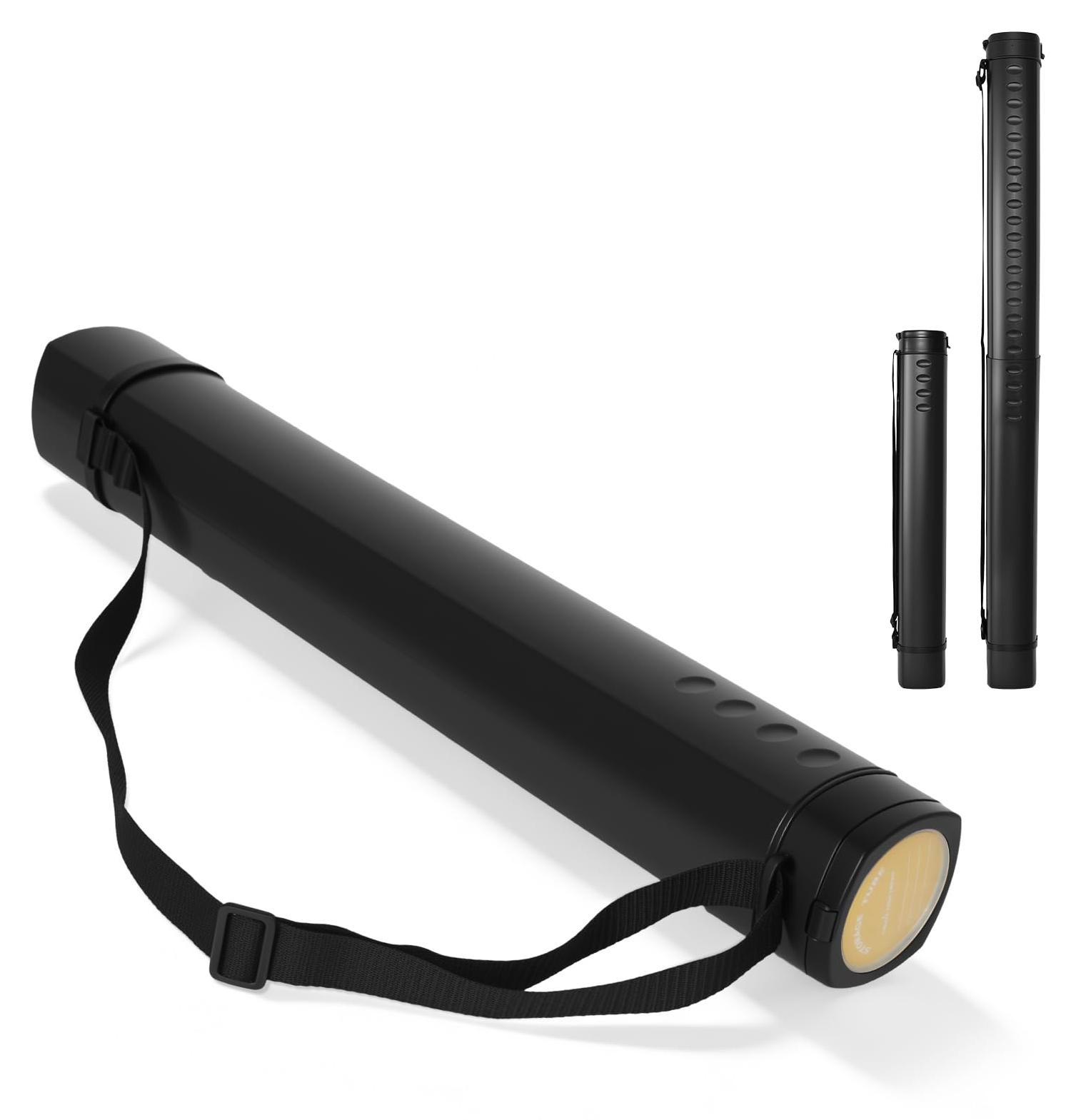 Dripio Teleskop-Posterrolle A0, 62-107 cm, Kunststoff, schwarz, 1 Stück