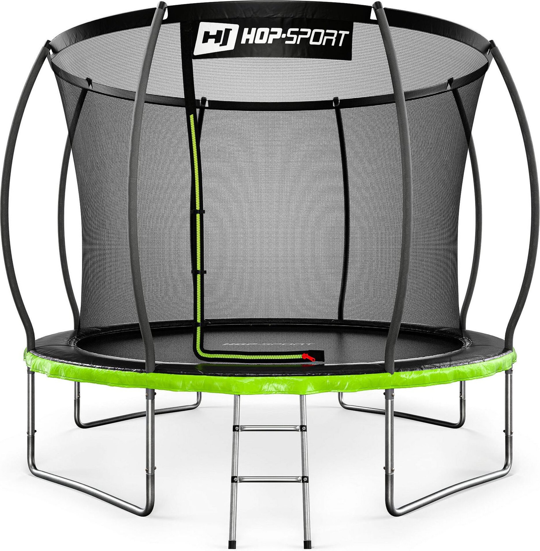 Hop-sport Záhradná trampolína 10ft (305cm) pumpkin - čierno/zelená s vnútornou sieťou