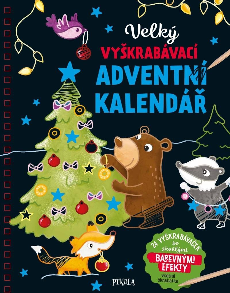 Veľký vyškrabávací adventný kalendár