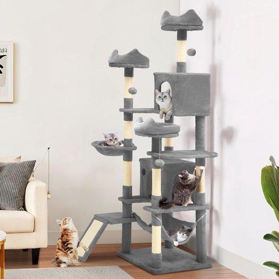 OEM Katzen Kratzsäule aus Plüsch, Lichtgrau, mit stabiler Konstruktion zum Krallenwetzen 2026