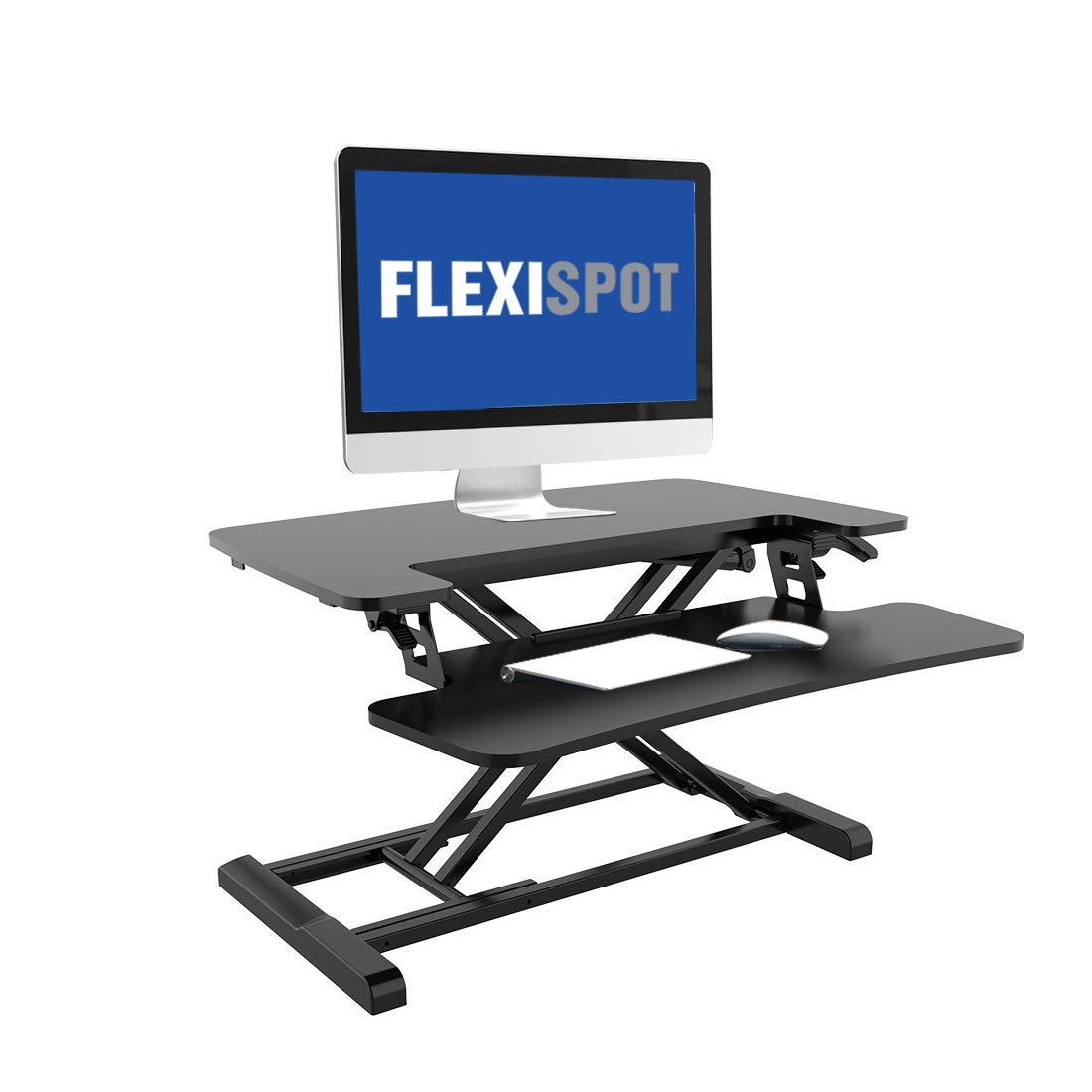 Flexispot Sitz Steh Schreibtisch Stehpult H/öhenverstellbarer Schreibtisch Schreibtischaufsatz Computertisch Breite: 72 cm