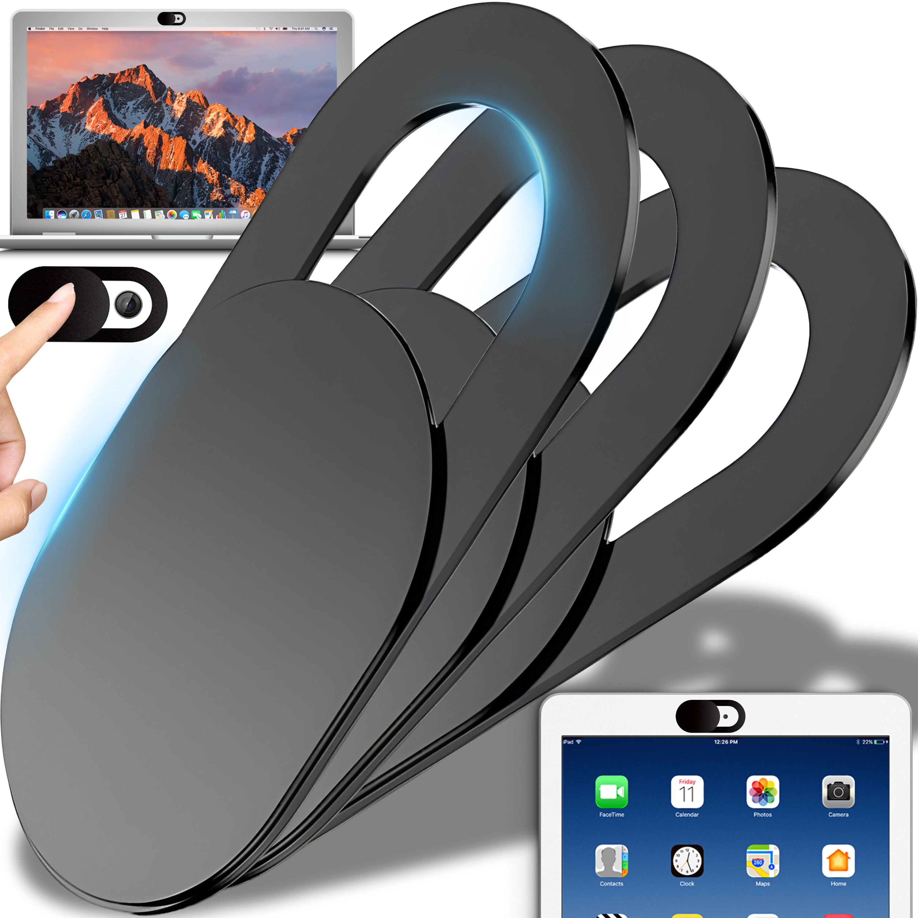 SYQZMYA Pack of 8 Webcam Abdeckung Ultradünn für Die Privatsphäre