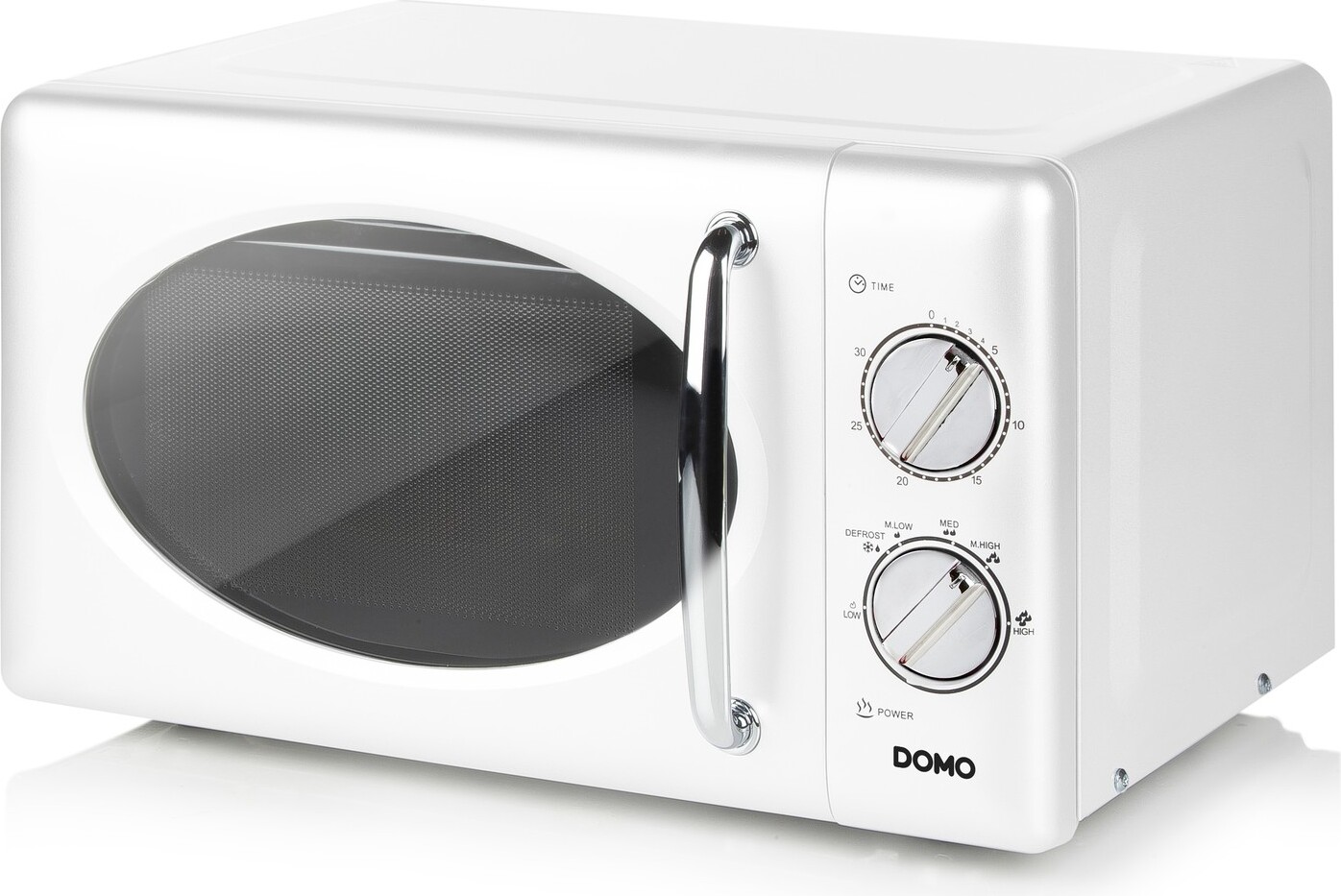 Domo DO3125, Arbeitsplatte, Solo-Mikrowelle, 25 l, 900 W, Drehregler, Weiß 311569