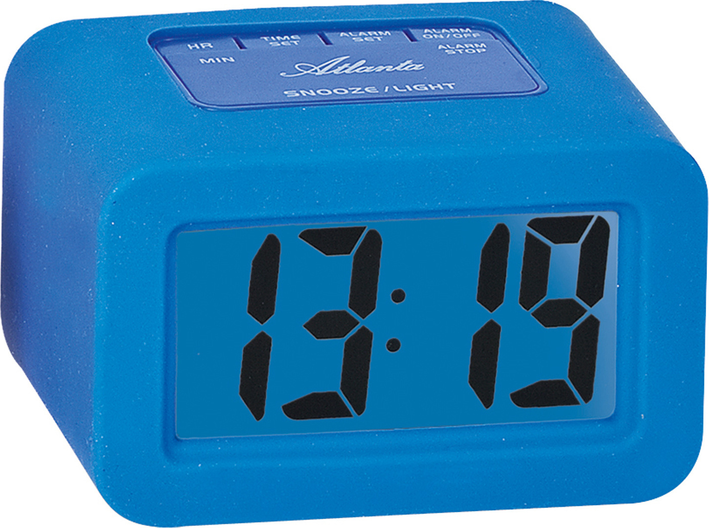 Atlanta 1971/5 Wecker Quarz digital blau Digitalwecker mit Licht Snooze