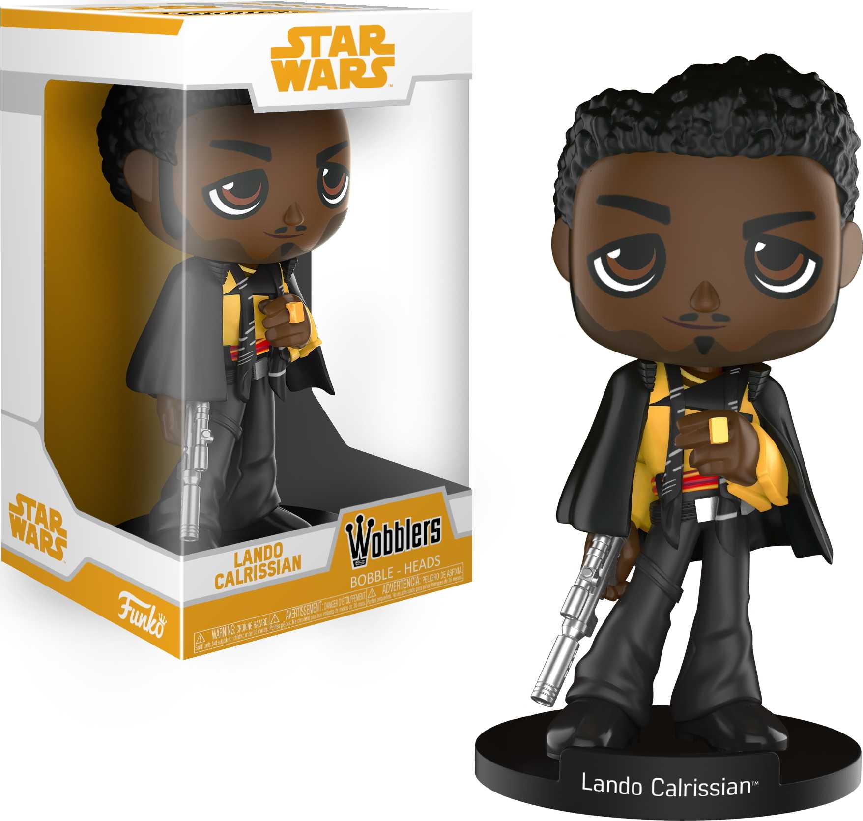 Star Wars - Lando Calrissian Wobblers Bobble Heads - Funko Wacky Wobbler Bobble Head Wackelkopf