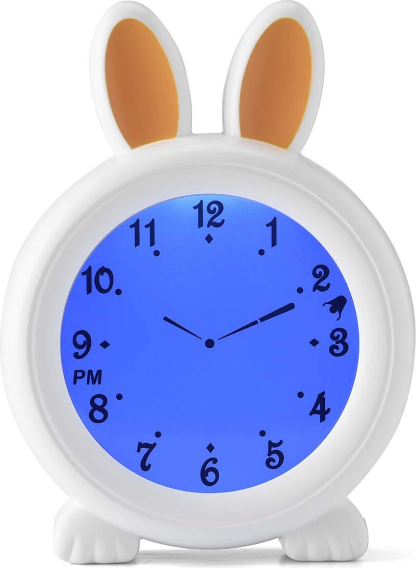 Alecto BC100BUNNY - Schlaftrainer, Nachtlicht und Wecker, Hase A004517