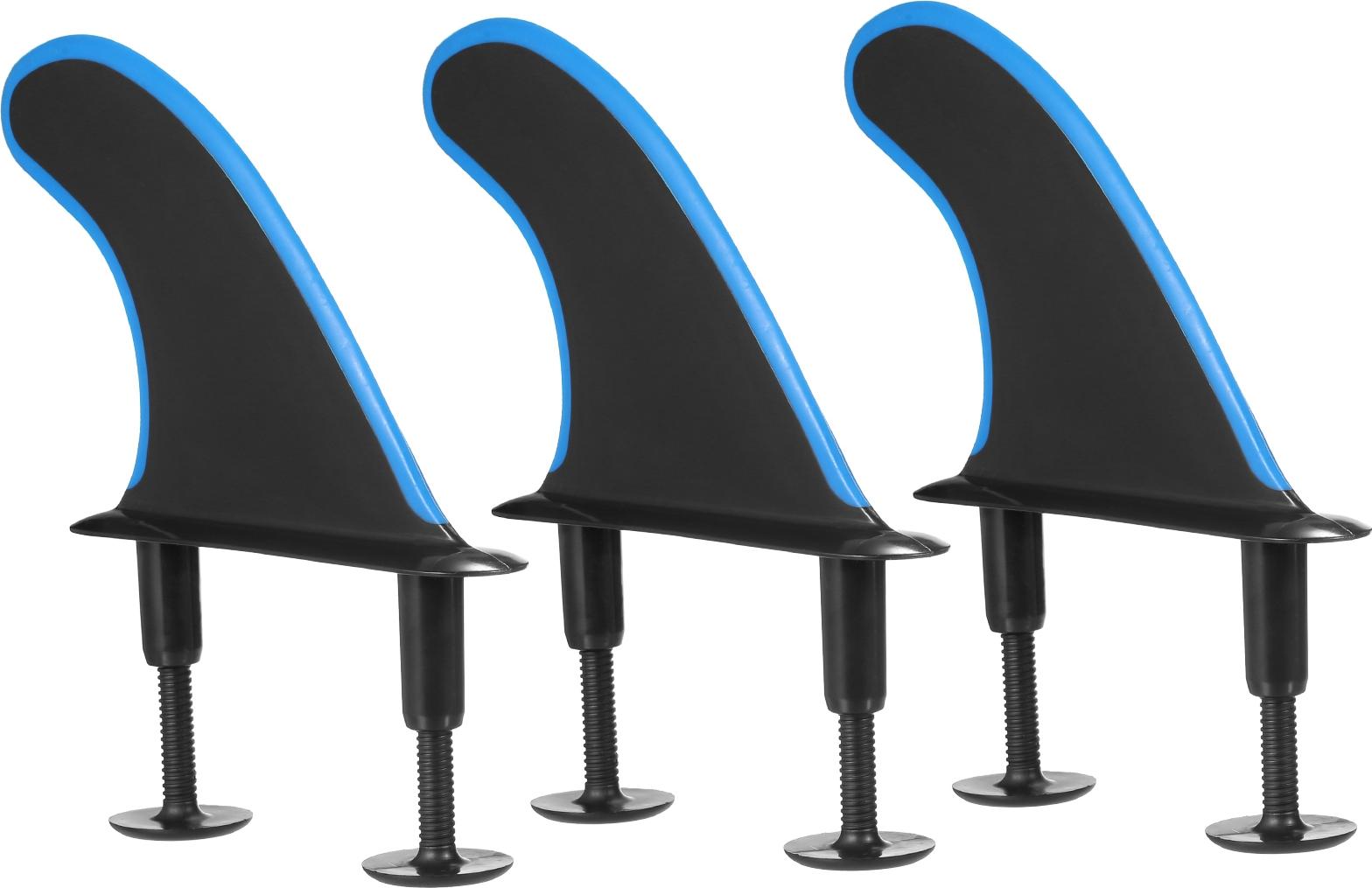 Gistuch 3 Stück weiche Surfbrettflossen mit Schrauben 4,5 Zoll Surf für Longboard-Surfzubehör