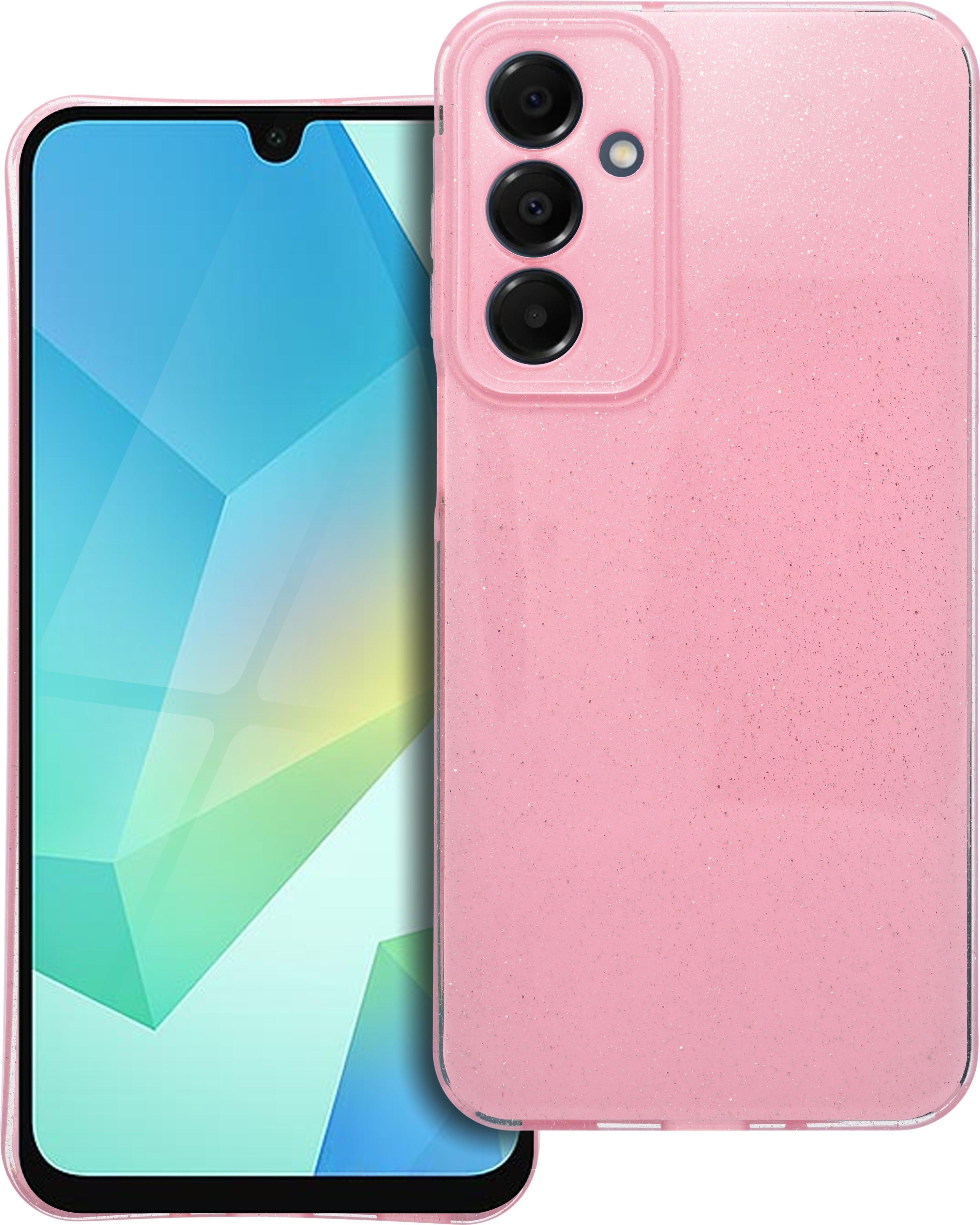 CLEAR kryt na mobilný telefón 2 mm BLINK vhodný pre SAMSUNG A16 5G / A16 4G ružový