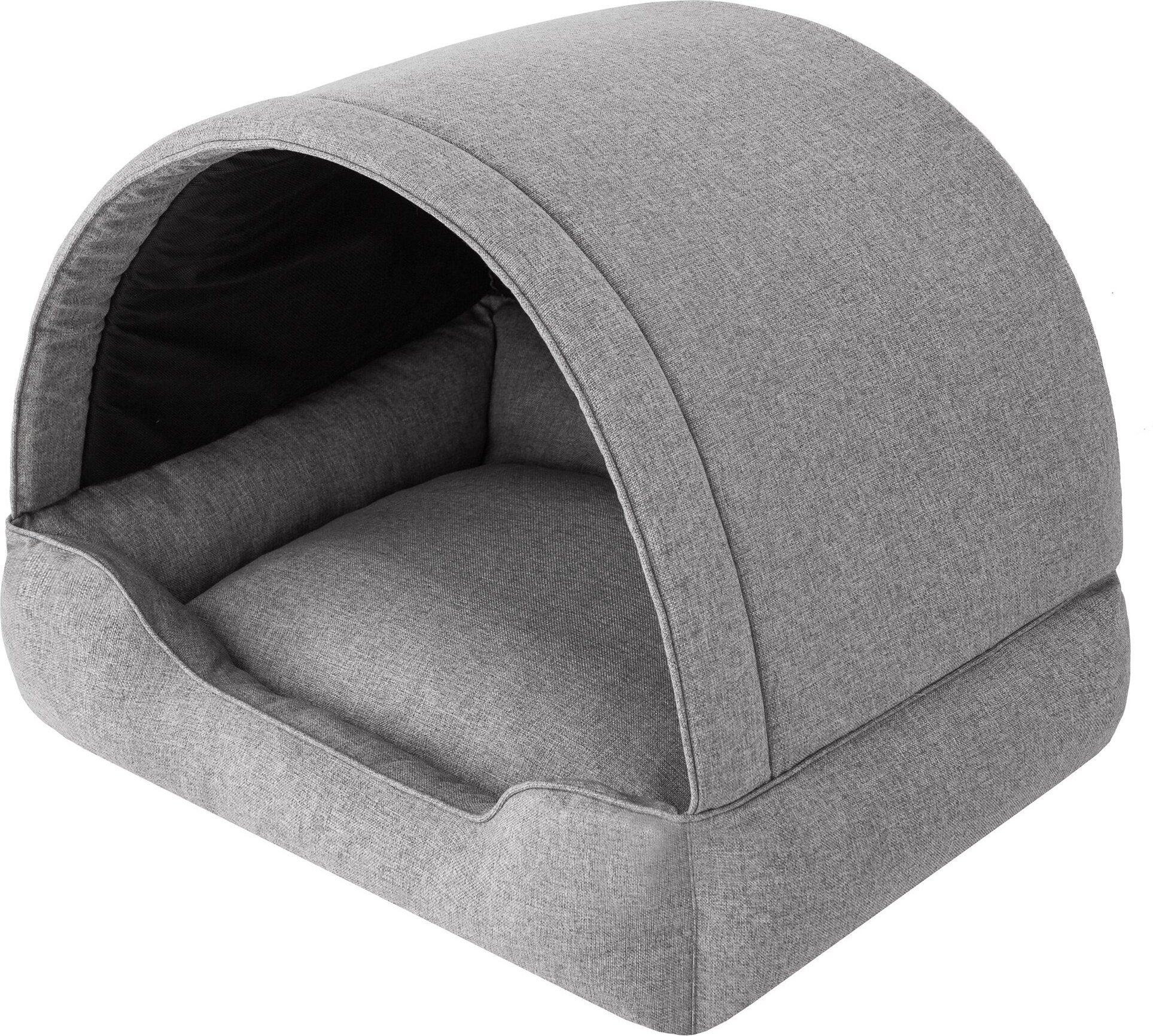 Stanis³aw Jurga Hundebett, Stoffhundehaus, Katzenhöhle, Hundehütte, Hundekorb, Hundeliege, Schlafplätze, Möbel für Tiere, Hundesofa, Grau, L: 60x47 cm R1 PPISZA5_PIL
