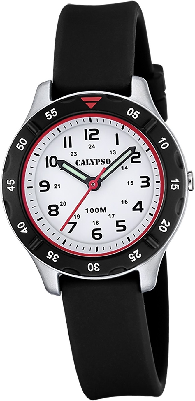 Calypso Kautschuk Jugend Kinder Uhr Analog Fashion Armbanduhr schwarz D2UK5847/1