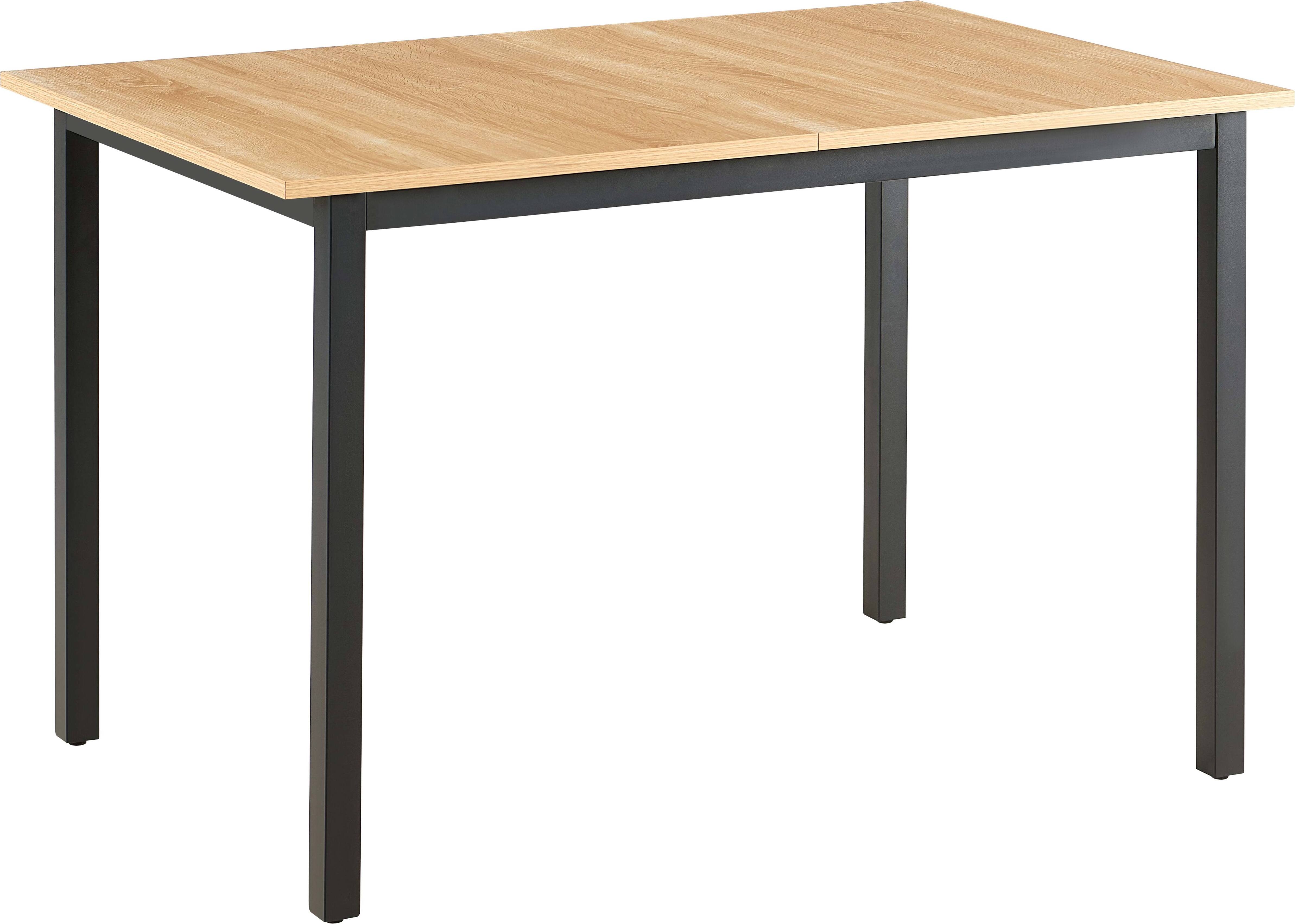 Ausziehbarer rechteckiger Esstisch aus hellem MDF-Holz - Oviala Ariane 113365