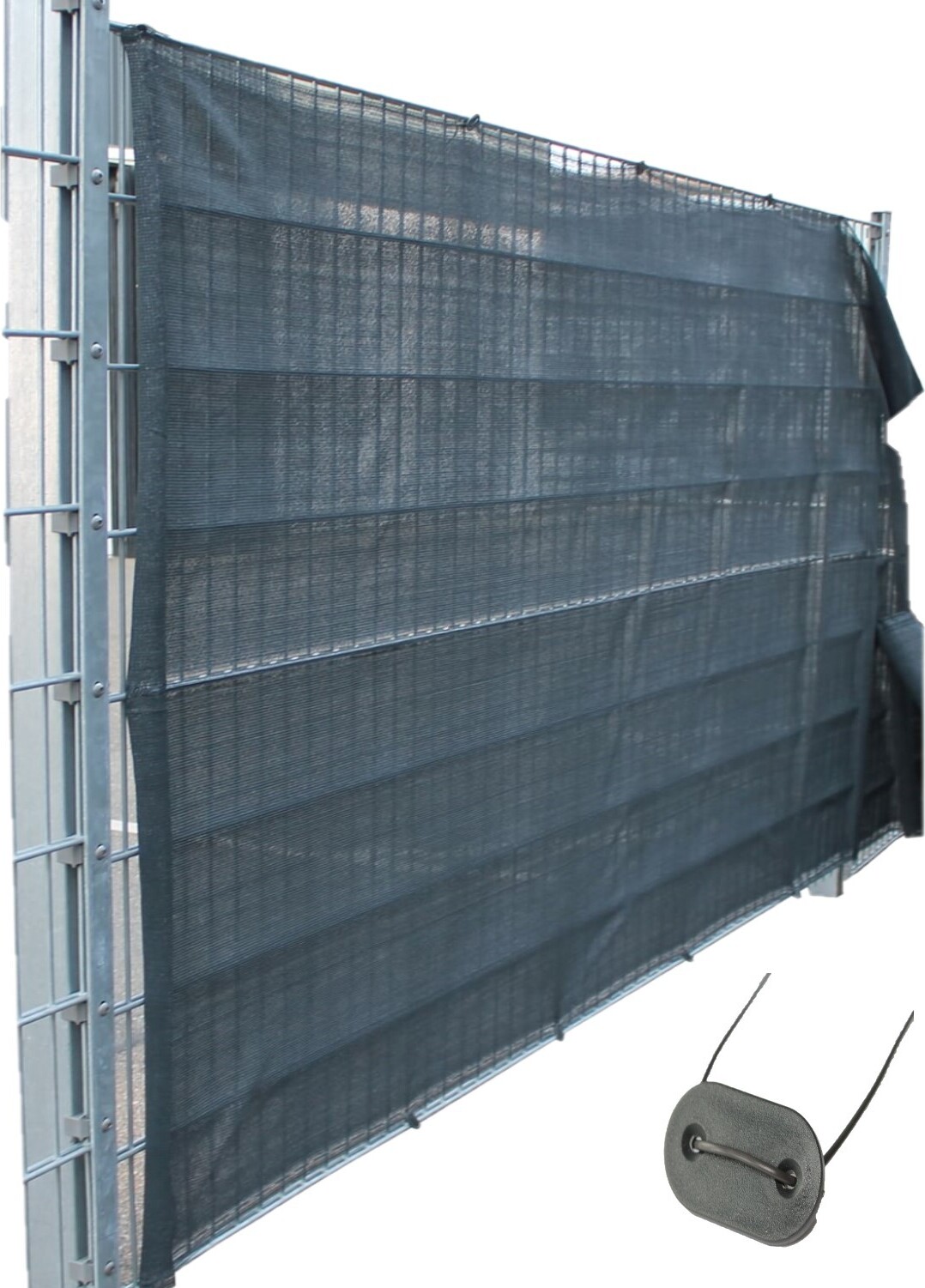 Top Multishop GmbH TOP MULTI Tennissichtschutz Tennisnetz Bauzaun Gartenzaun ANTHRAZIT 1,6m x 10m TMS-01828-0075