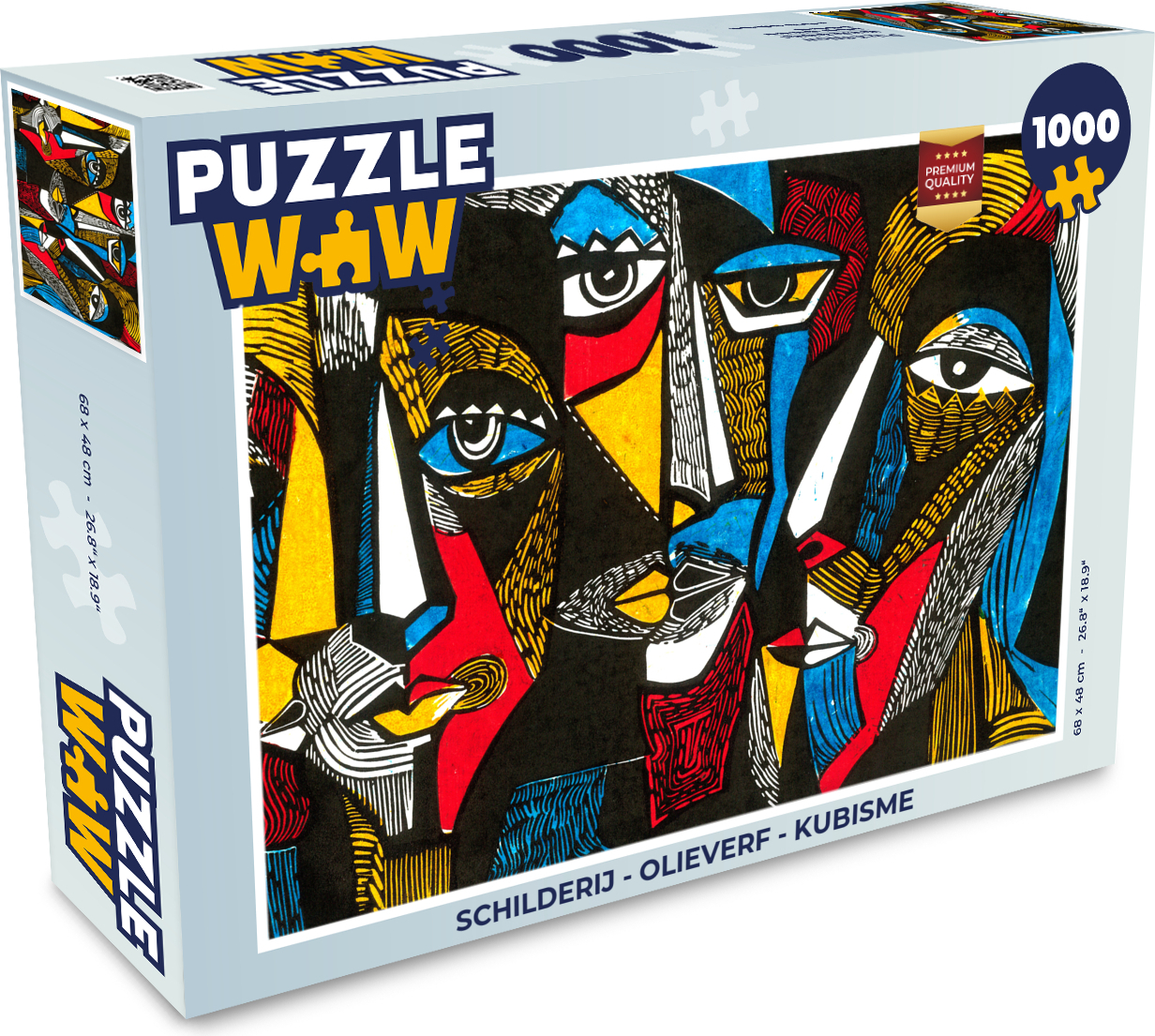 MuchoWow® Puzzle 1000 Teile Malerei - Ölgemälde - Kubismus - Erwachsene - Rätsel 136|891515807