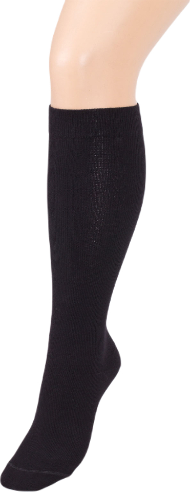 Compressana Twin Kniestrumpf Gr.4 schwarz m.Sp. 2 St 09210851