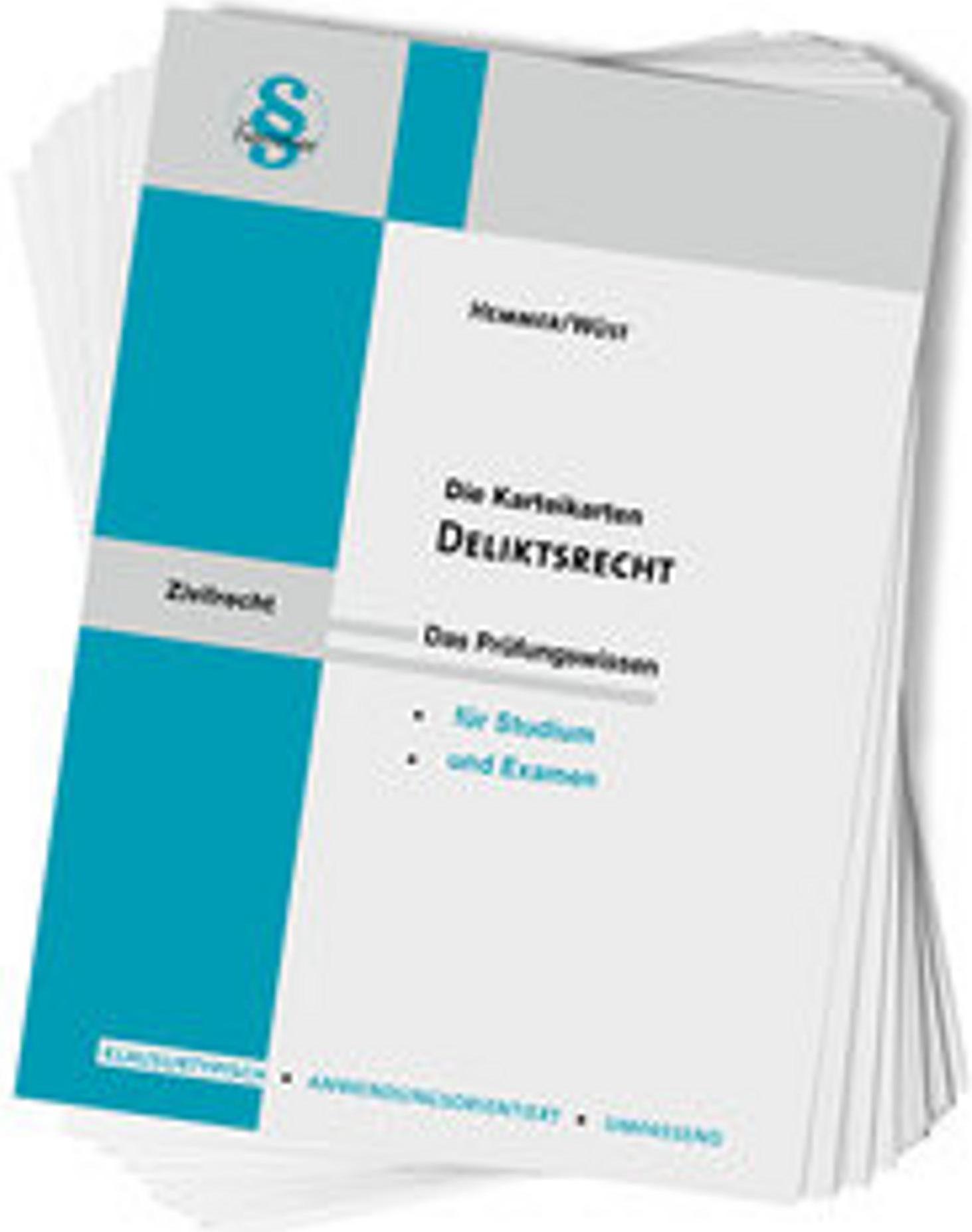 Sonstige Verlage Karteikarten Deliktsrecht 26796372_9783968381947