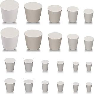 Akhan 22 Stück Gummistopfen Konisch, Gummi Stopfen, Stopfen, Verschlussstopfen, Gummipfropfen, Silikonstopfen, Stöpsel, White Solid Lenzstopfen, Gummistöpsel In 10 Sizes 174815796