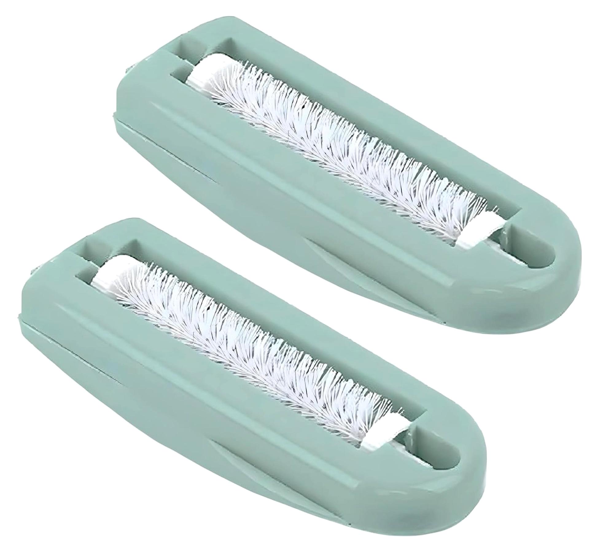 Markenlos Set aus 2 Krümelsammelbürsten, nützlich für Auto, Sitze, Teppiche, Kofferraum - 18,5x5,5cm, zufällige Farbe