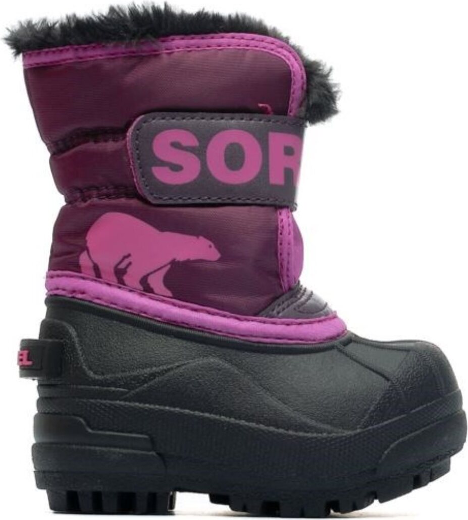 Sorel Jungen Winterschuh Snow Commander 13407-21, 13407-22, 13407-23, 13407-24, 13408-21, 13408-22, 13408-23, 13408-24 SOR-1869562 magenta/schwarz 23 [Kinderschuhe]