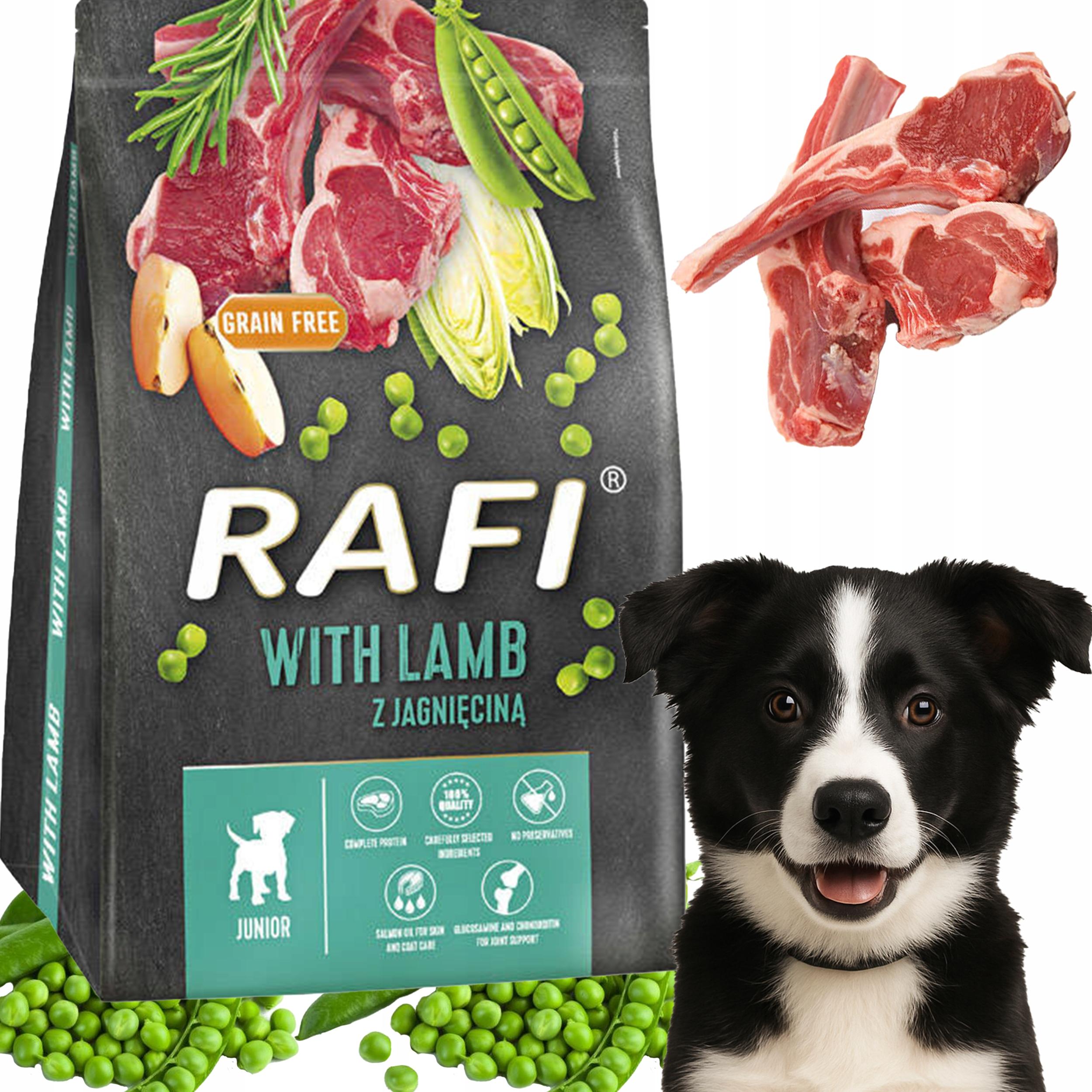 RAFI JUNIOR Hundefutter mit Lamm 3 kg – 1 Stück