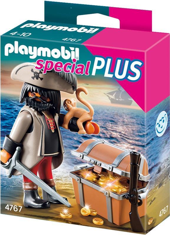 PLAYMOBIL 4767 - Finsterer Pirat mit Schatztruhe