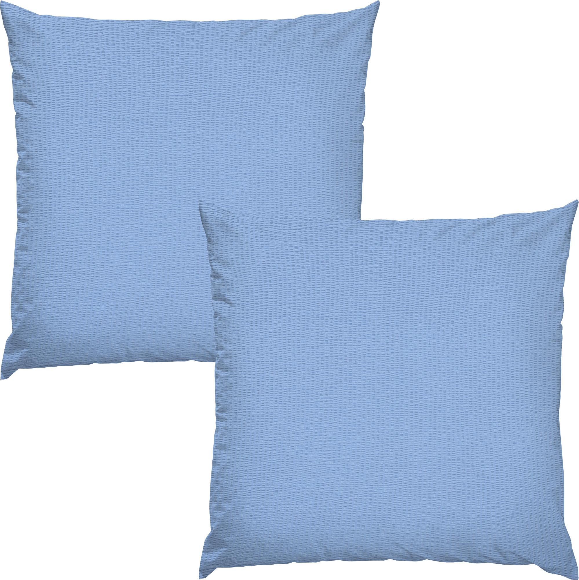 Erwin Müller Kissenbezug Wertingen" im 2er-Pack blau 80x80 cm"