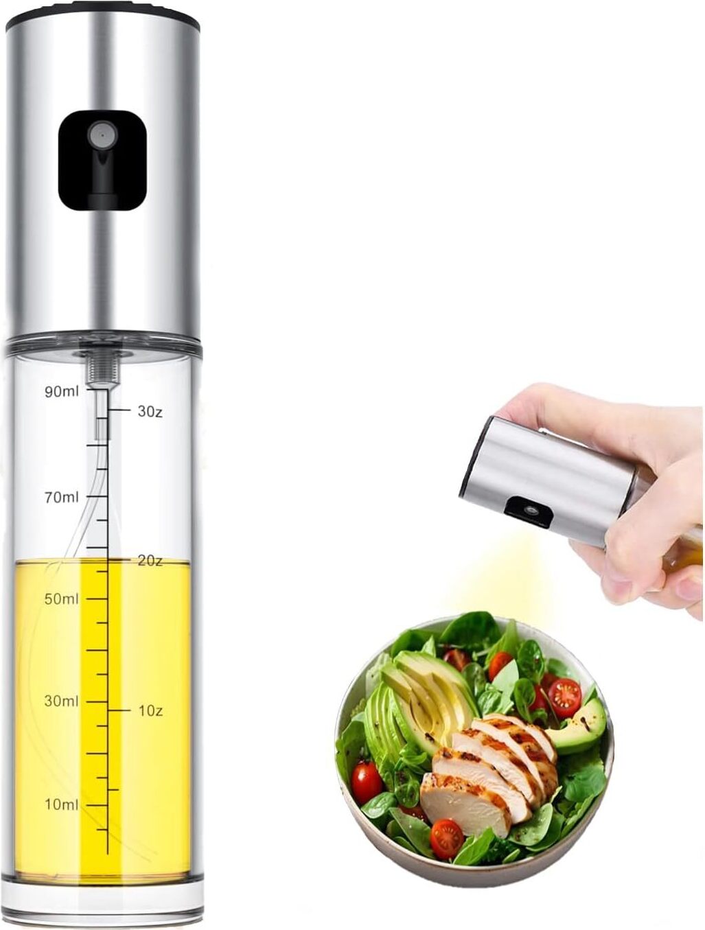 Zimtky Ölsprüher zum Kochen, 100 ml Ölsprüher für Heißluftfritteuse, Salat, Grillen, Braten Ölsprüher Z240829K3LJ159