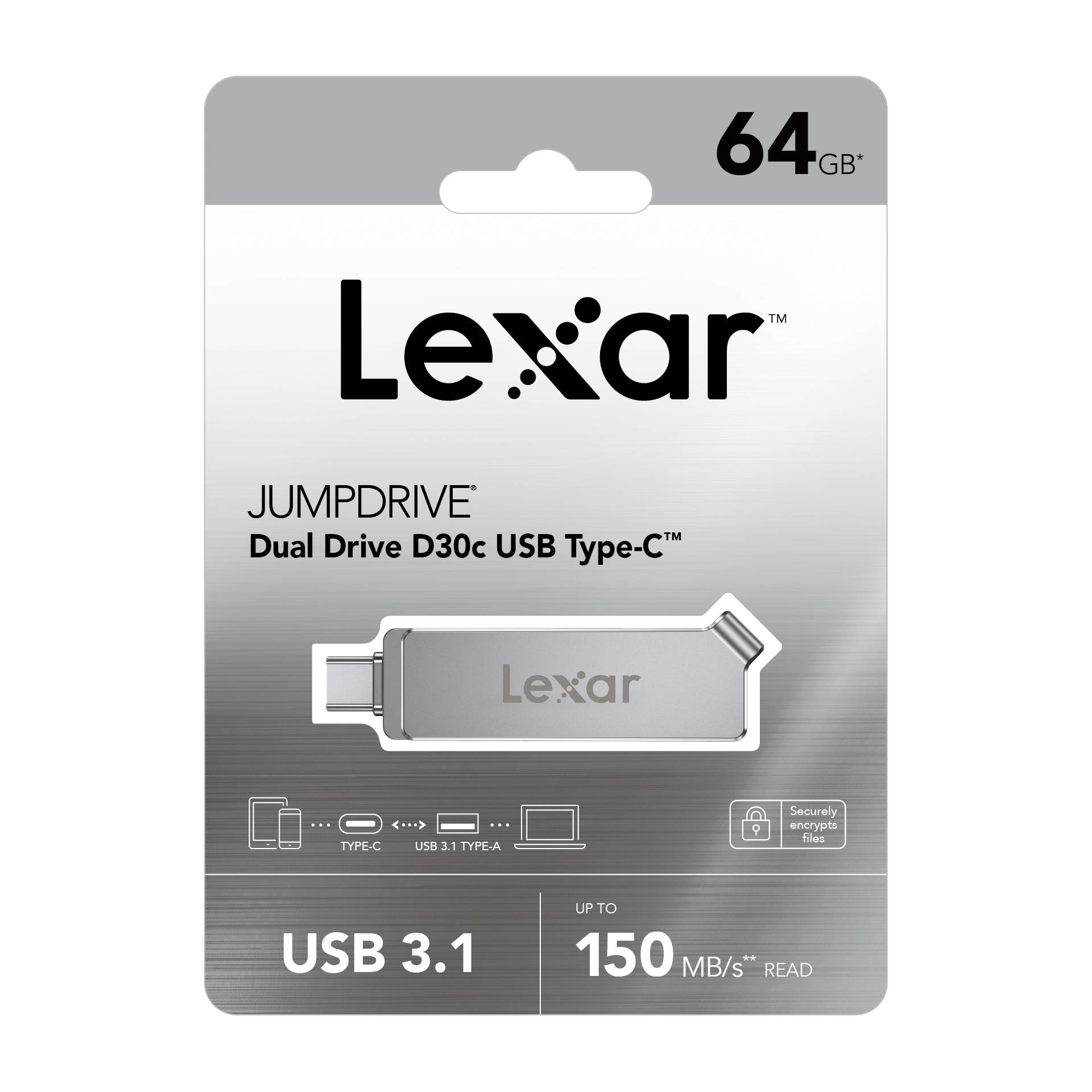 Lexar OTG JumpDrive D30c 64GB Dual Type-C | Kaufland.de