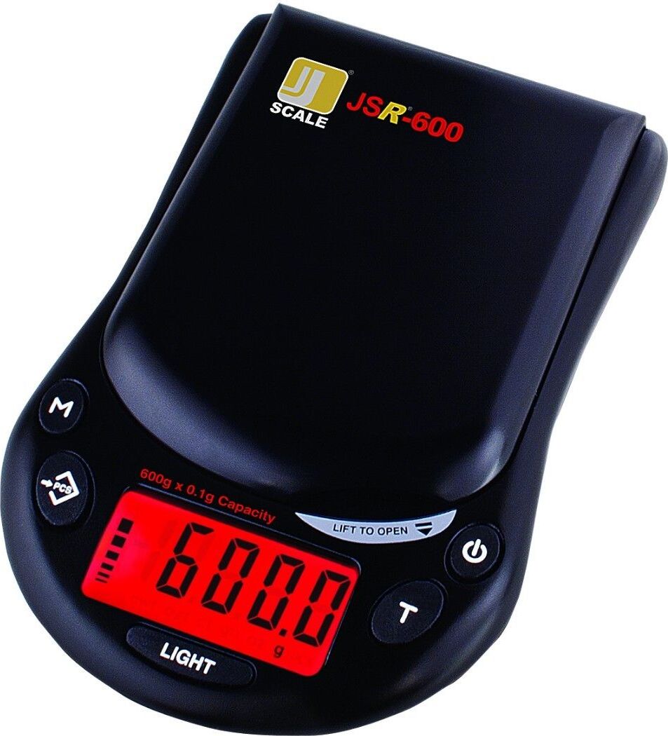 JScale Feinwaage bis 600g Teilung 0,1 g | Digitalwaage | Taschenwaage SCJSR600