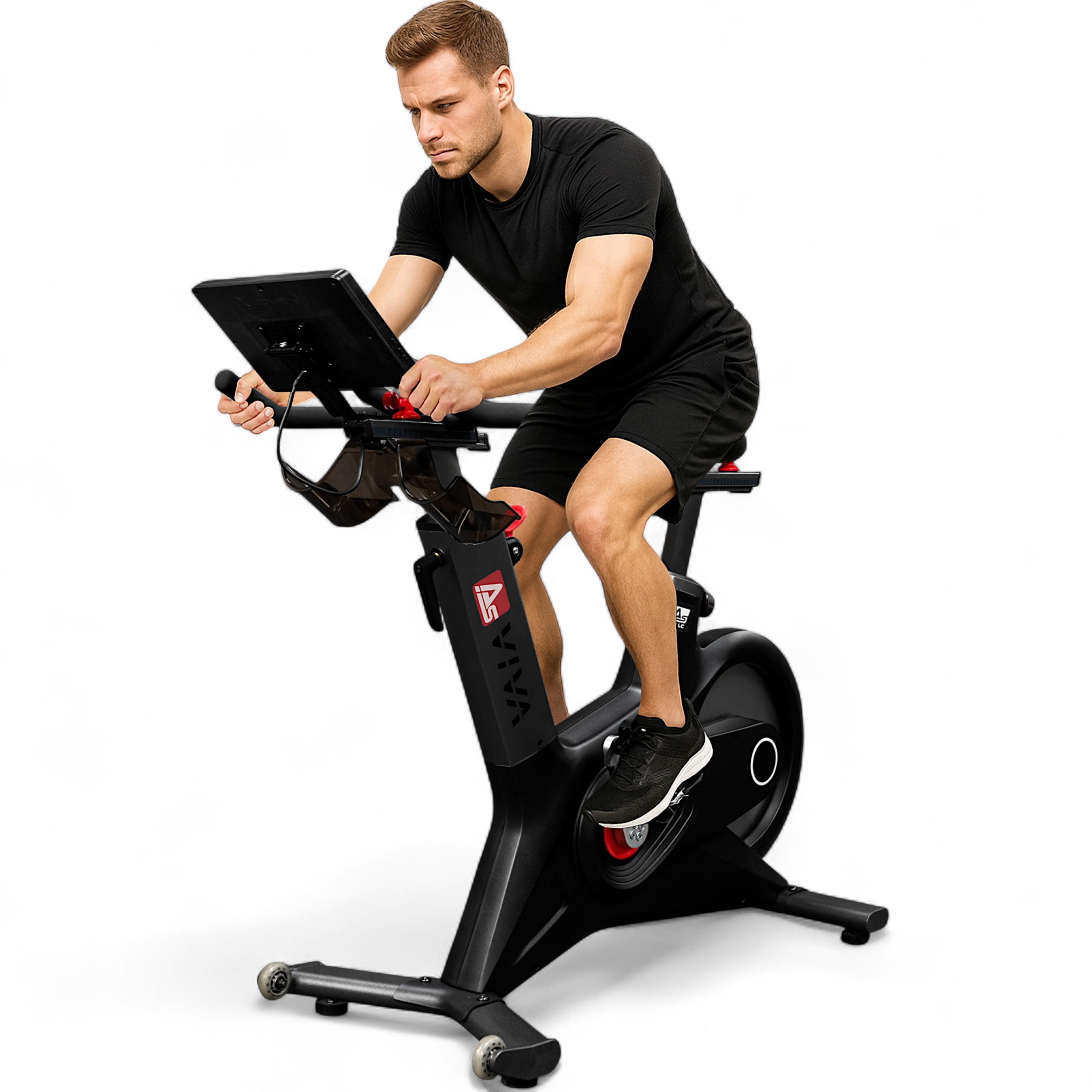 Indoor Cycle Speedbike AsVIVA S17 Studio Pro Bluetooth Indoorcycle Training mit 28 kg Schwungmasse