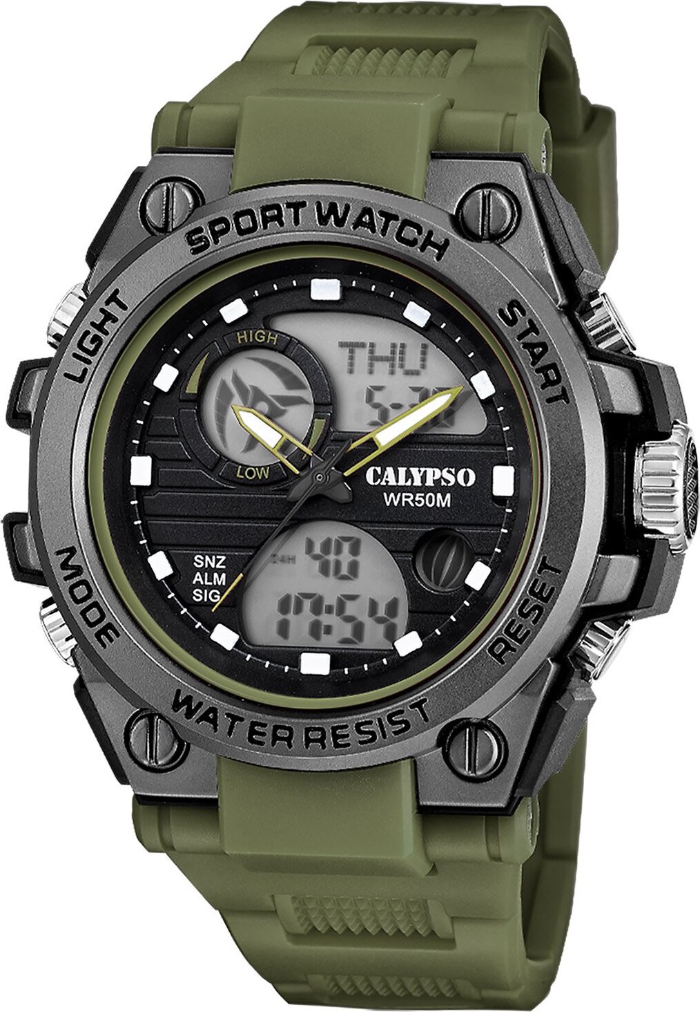 Calypso Herren Armbanduhr grün K5854-3
