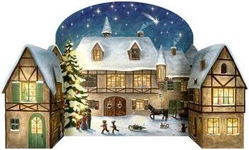 Adventný kalendár \"Štedrý večer na dedine\"""