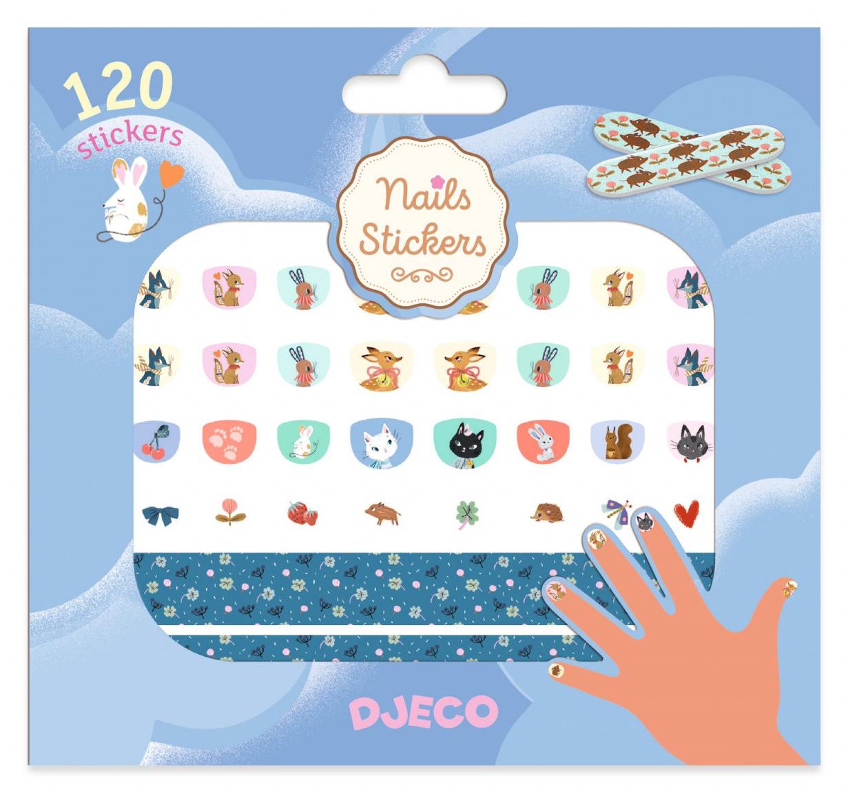 Nagelaufkleber mit Tiermotiven von Djeco