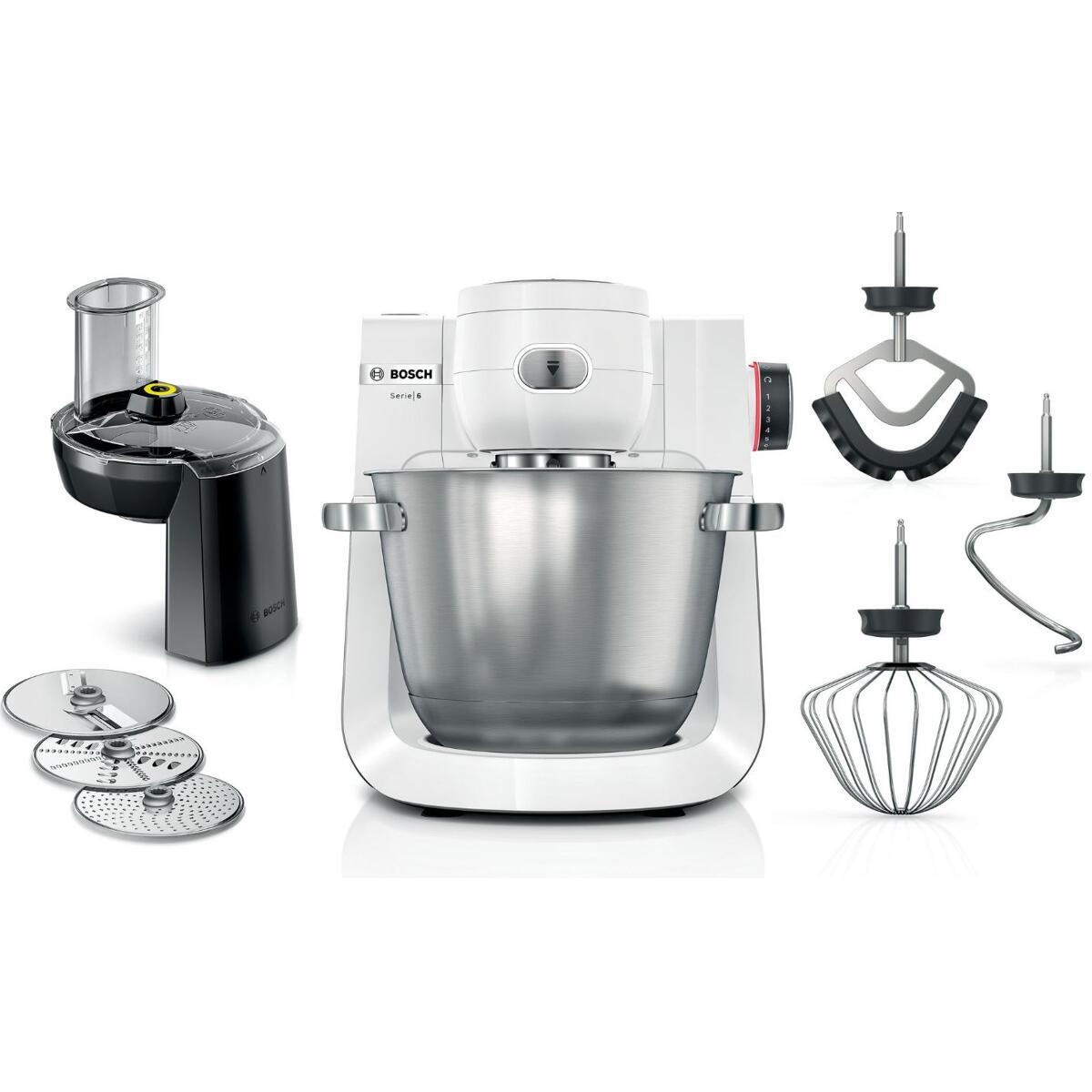Kuchynský robot Bosch MUMS6EW13D, 1600 W, 7 nastavení rýchlosti, biely