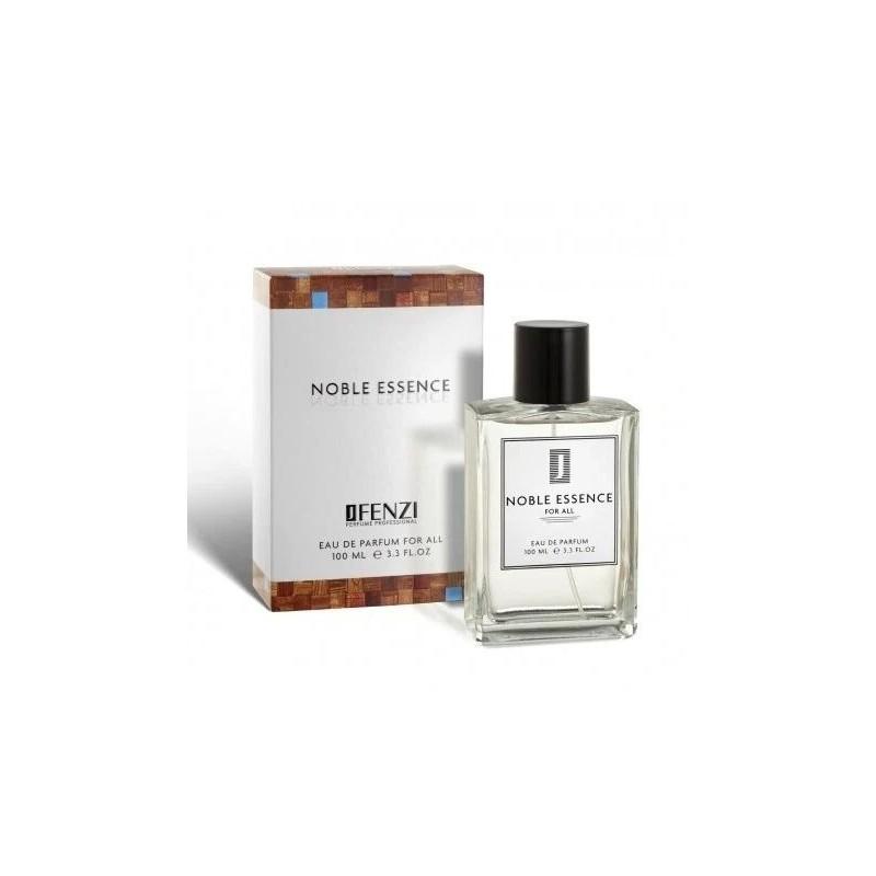 JFenzi Noble Essence Eau de Parfum Unisex 100 ml - svieži úvod s bazalkou a timúrom, srdce s pačuli a vetiverom, teplý základ s akigalawo