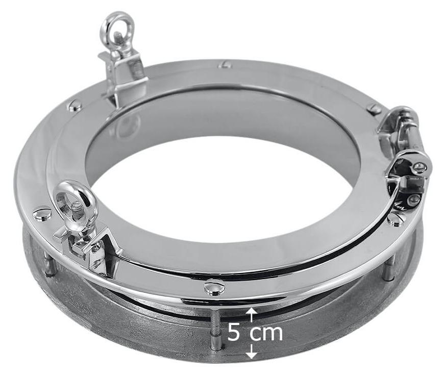Aubaho Bullauge mit Glas zum Öffnen Türeinbau Türbullauge Schiff Maritim 30cm