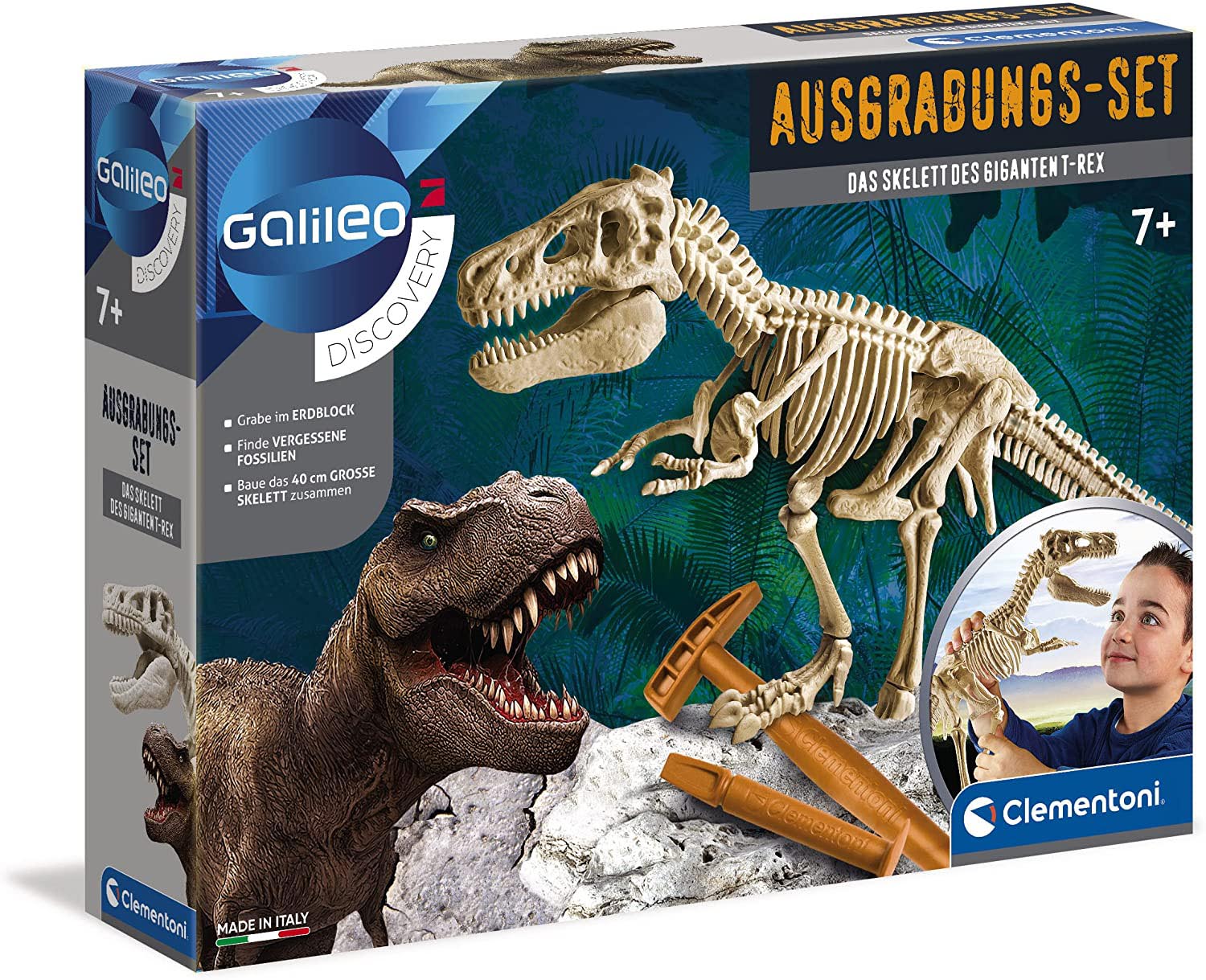 KOSMOS Fossilien Ausgrabungs-Set Experimentierkasten Spielzeug Kinder ab 7Jahren 
