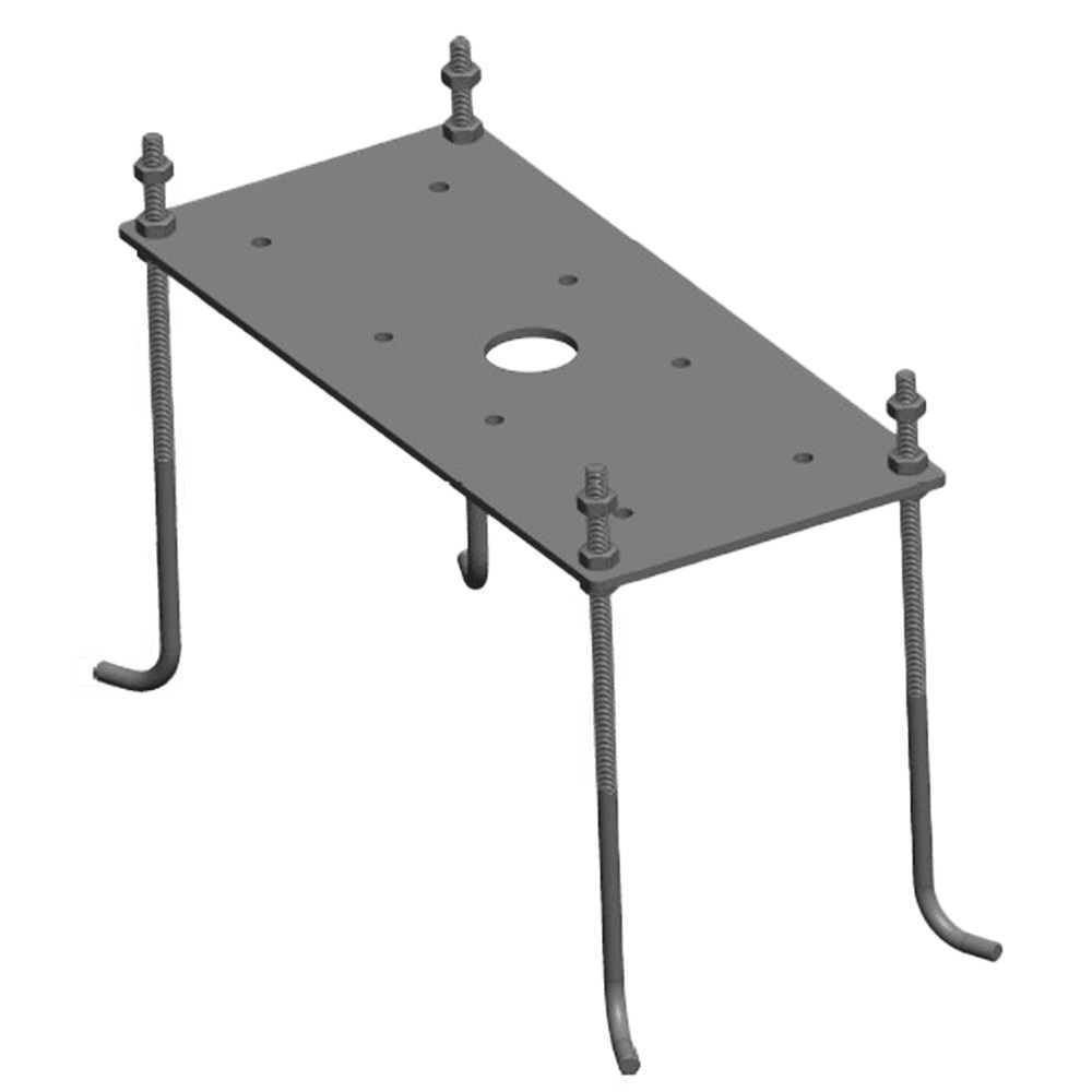 DOTLUX Betonanker, Edelstahl, einstellbare Montagehöhe für LED-Solar-Pollerleuchten FLASHground und COund