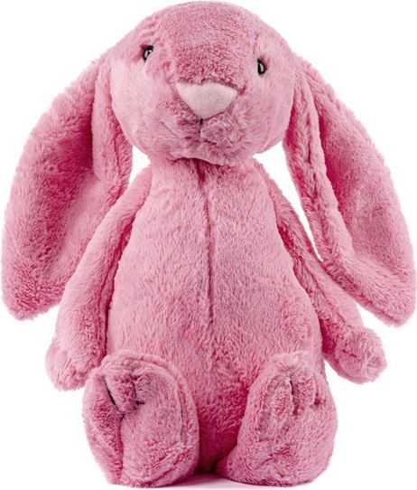 Miś Gustaw Gustaw Groß Kaninchen Figo (Rosarot , 30cm) - Plüsch Kuscheltier, Plüschkaninchen - XXL Kaninchen Tier, Plüsch Mega Gross Kaninchen Plüschtier Kinder