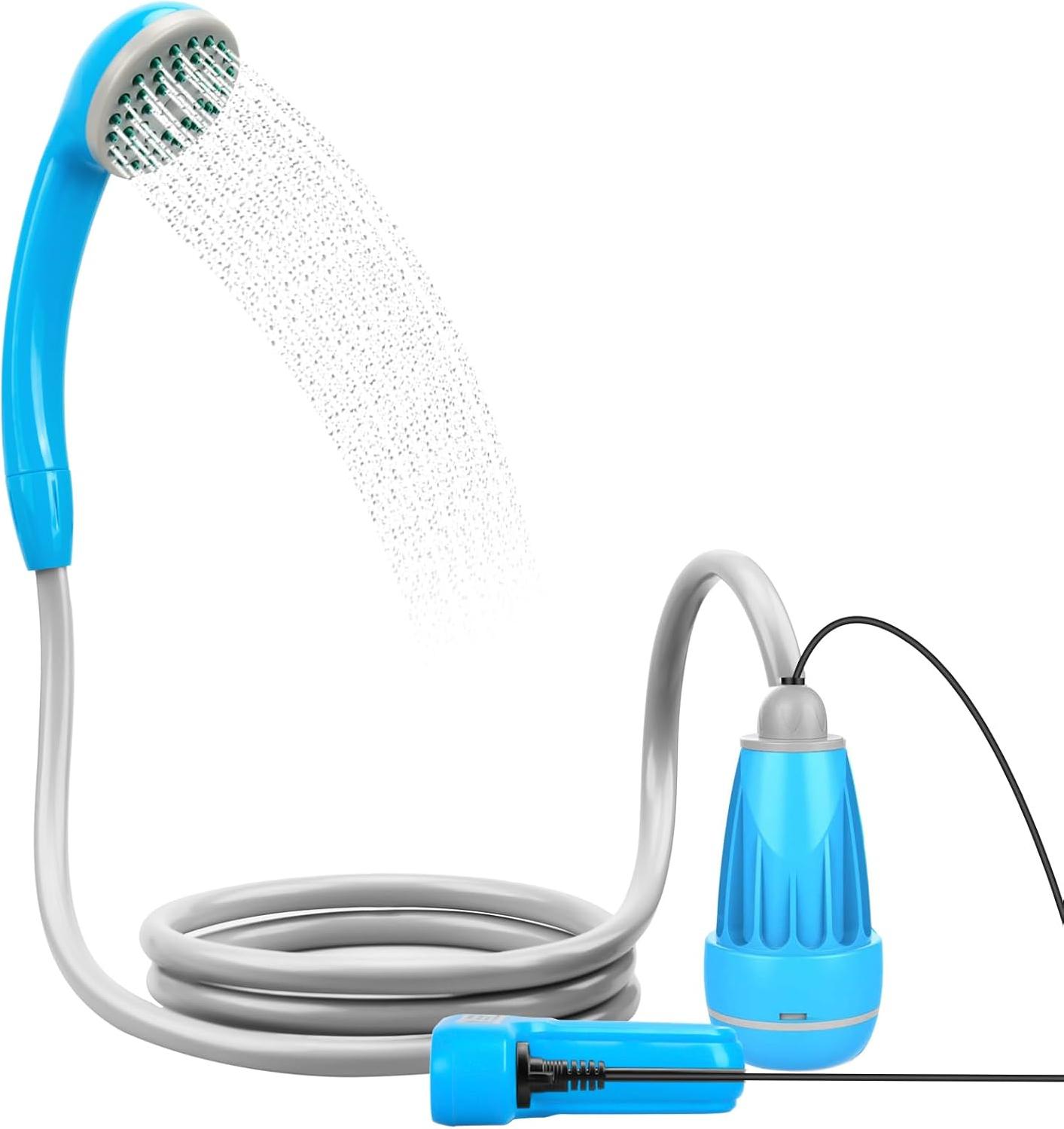 Markenlos Bautendouche - Campingdusche - Camping Dusche - Camping Dusche mit Duschkopf - Mobile Dusche - Tragbare Dusche - Campingduschen - Bautenduschen - Außen Dusche - Bautendusche Camping - Bautendusche Camper - Außen Dusche Camping