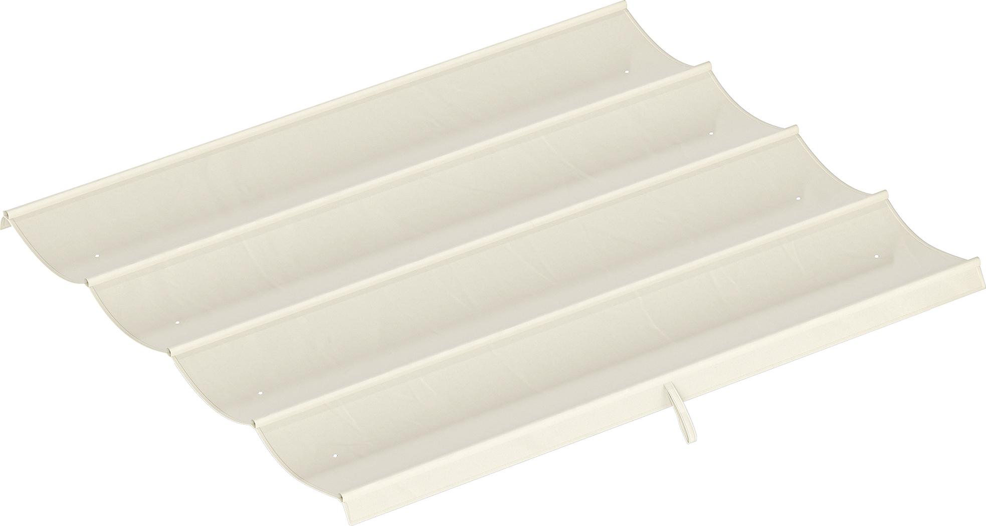 Slyrun Ersatzdach für 2,85 x 2 m Gartenpavillon, ausziehbar, einfache Montage, Polyester, Cremeweiß KAUF-VIST-84C-466V00CW-029